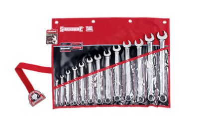 SIDCHROME SPANNER SET RING & OPEN END AF 13PC